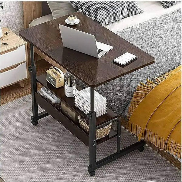 Double layer adjustable table